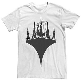 Big & Tall Magic The Hathering Planeswalker Viking Ship Silhouette Tee