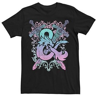 Big & Tall Dungeons And Dragons Ampersand Pastel Logo Tee