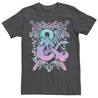 Big & Tall Dungeons And Dragons Ampersand Pastel Logo Tee