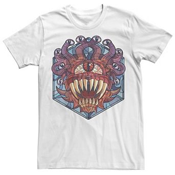 Big & Tall Dungeons And Dragons Beholder Stained Glass Tee