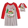 Girls 4-10 Jammies For Your Families® Star Wars The Mandalorian The Child aka Baby Yoda Night Gown & Doll Gown Set