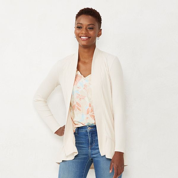 Women's LC Lauren Conrad Tiered Open-Front Cardigan