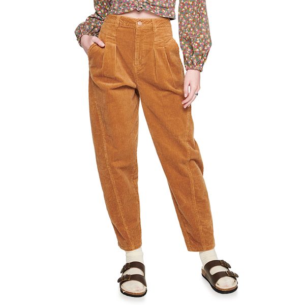 Juniors' SO® Balloon Leg Pleated Corduroy Pants