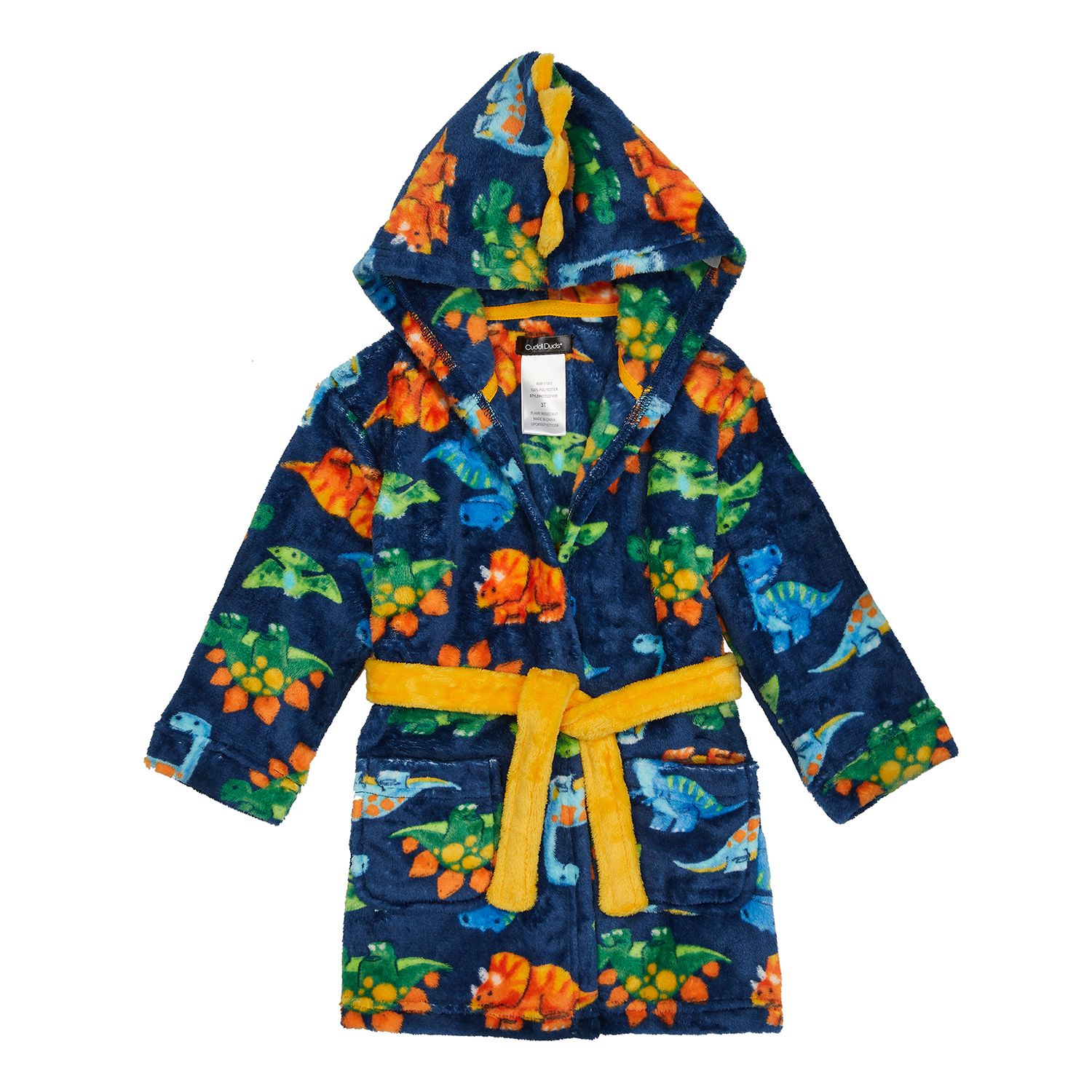 Toddler Boy Cuddl Duds Dinosaur Hooded Robe   4976941