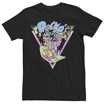 Big & Tall Nickelodeon Rocko's Modern Life Tanning Retro Palm Trees Tee