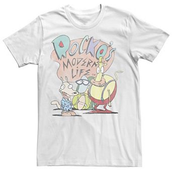Big & Tall Nickelodeon Rocko's Modern Life Group Title Vintage Tee