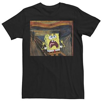 Big & Tall SpongeBob SquarePants Scream Painting Tee