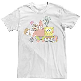 Big & Tall SpongeBob SquarePants Happy Group Shot Tee