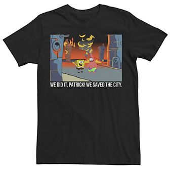 Big & Tall SpongeBob SquarePants We Saved The City Tee