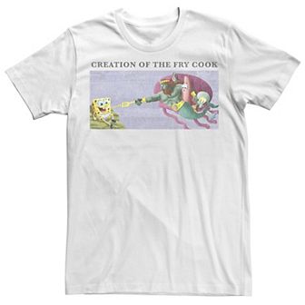 Big & Tall SpongeBob SquarePants Creation Of The Fry Cook Tee