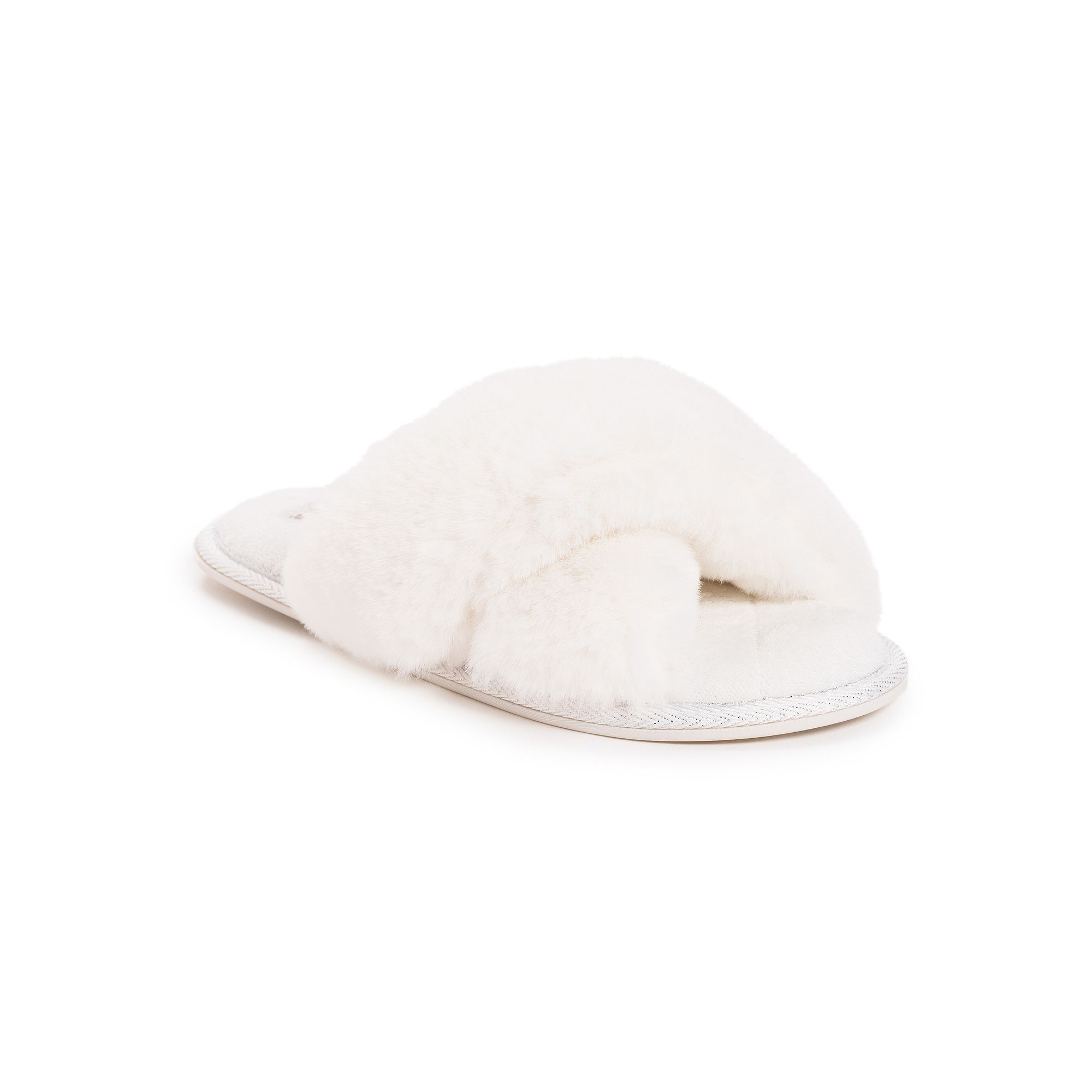 MUK LUKS Perley Womens Slippers, Size: XL, White