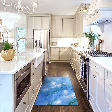 My Magic Carpet Watercolor Machine Washable Rug