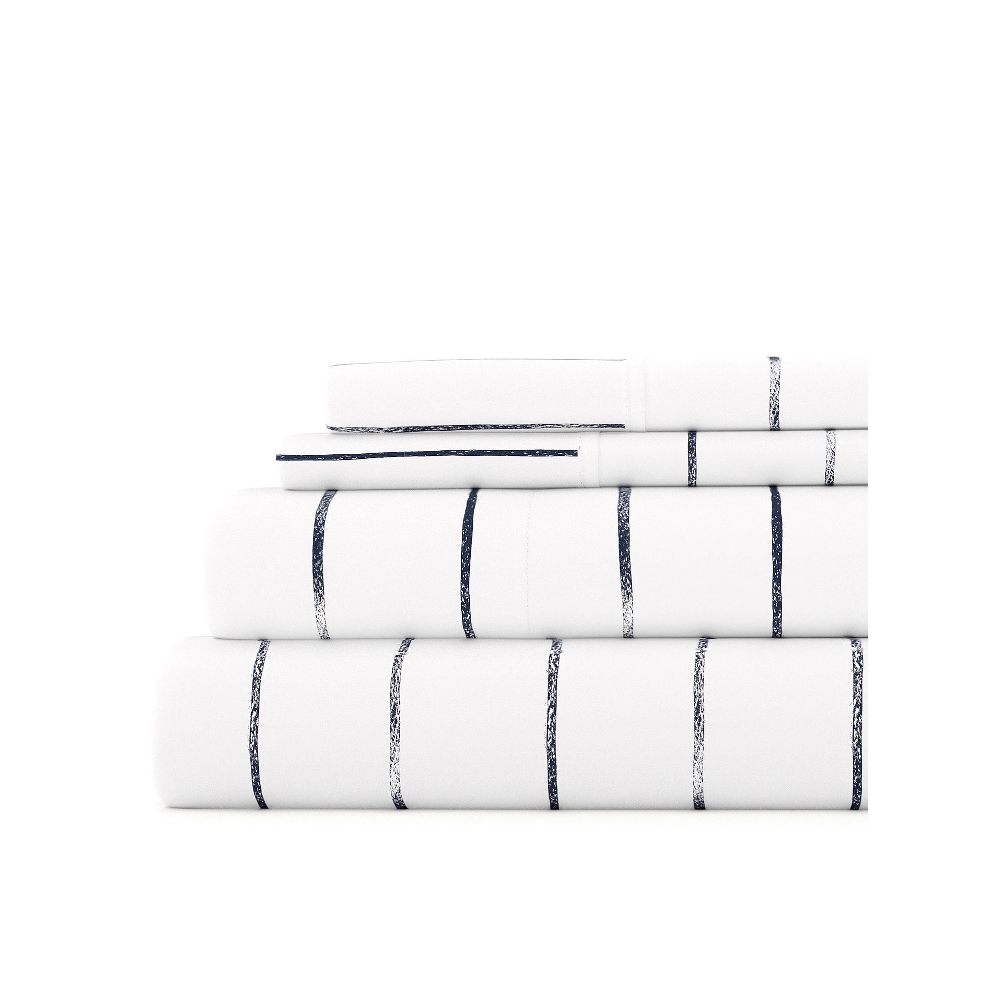 Home Collection Dots Pattern Sheet Set, Blue Distressed
