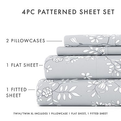 Home Collection Patterned Sheet Set with Pillowcases