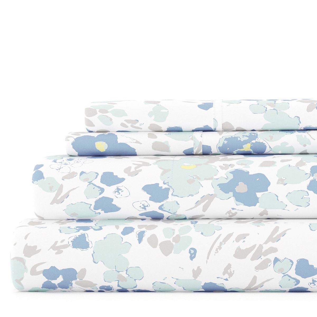 Home Collection Floral Sheet Set - Violets, QUEEN SET
