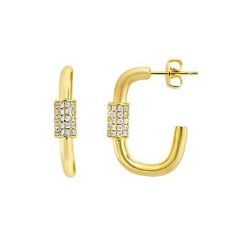 MC Collective Oval Carabiner Hoop Earrings