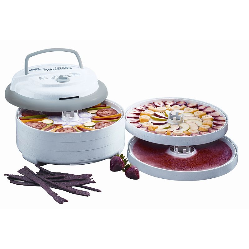 Food Dehydrator Snackmaster Pro Fd-75pr 600 Watt 5 No Rotate Trays Adj Thermost