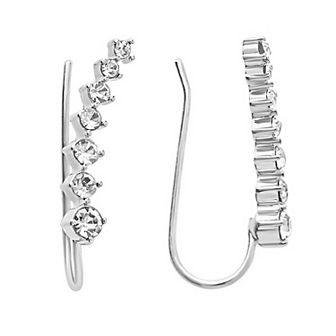 MC Collective Graduated CZ Crawler Earrings