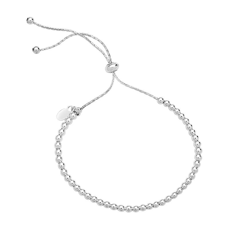 MC Collective Beaded Slider Bracelet, Women's, Silver Tone