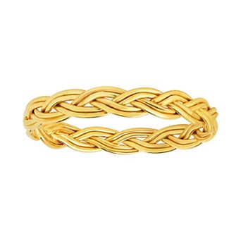 MC Collective 14K Gold Sterling Silver Woven Ring