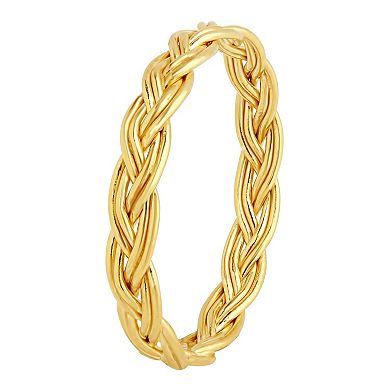 14K Gold Sterling Silver Woven Ring