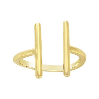 MC Collective Sterling Silver Parallel Bar Ring
