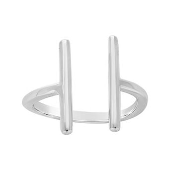 MC Collective Sterling Silver Parallel Bar Ring