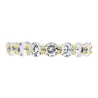 MC Collective Sterling Silver CZ Eternity Band Ring