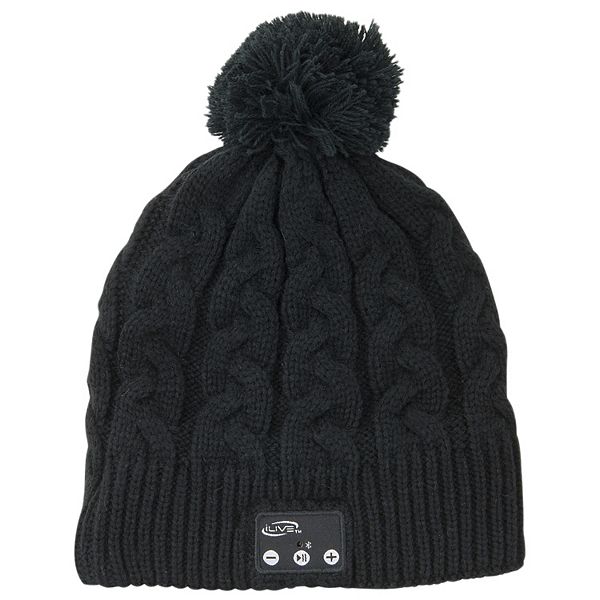 iLive Bluetooth Knit Stocking Beanie with Pom