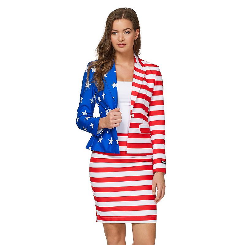 34070492 Womens Suitmeister USA Flag Patriotic Jacket & Ski sku 34070492