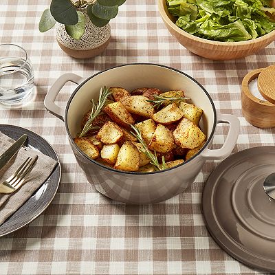 Mingle & Co 3.5-qt. Enameled Cast Iron Dutch Oven