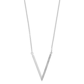 Simply Vera Vera Wang Sterling Silver Diamond Accent Necklace