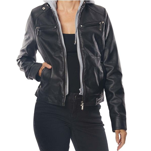 Kohls hot sale leather coats