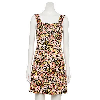 Juniors SO Square Fit Flare Dress
