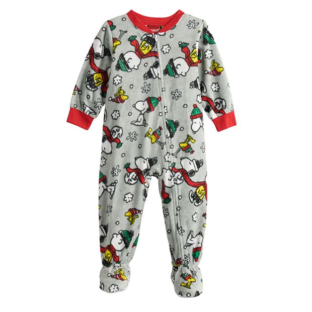 Baby Jammies For Your Families Peanuts Footed Pajamas