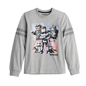 Boys 8 20 Roblox Graphic Tee - red black striped sweater roblox