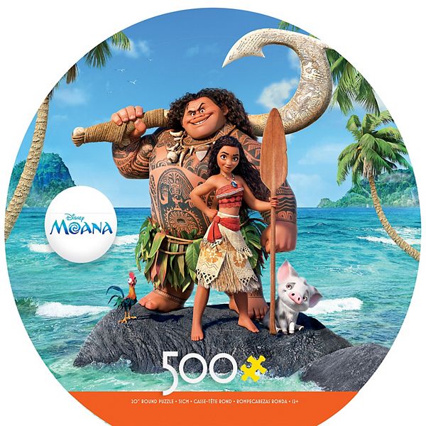 Ceaco Disney S Moana 500 Piece Round Jigsaw Puzzle