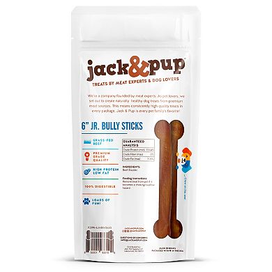 jack & pup Junior Bully Sticks - 5 Pack