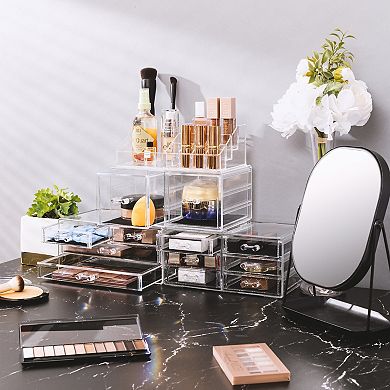 Sorbus Makeup and Jewelry Interchangeable Plastic Storage Set