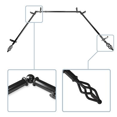 Rod Desyne Marquise 13/16" Bay Window Curtain Rod
