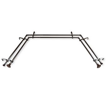 Rod Desyne Flair 13/16" Bay Window Double Curtain Rod