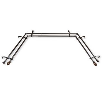 Rod Desyne Bud 13/16" Bay Window Double Curtain Rod