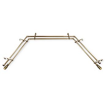 Rod Desyne Dollop 13/16" Bay Window Double Curtain Rod