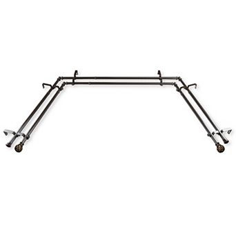 Rod Desyne Adora 13/16" Bay Window Double Curtain Rod