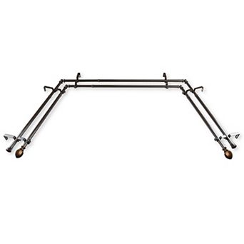 Rod Desyne Garnet 13/16" Bay Window Double Curtain Rod