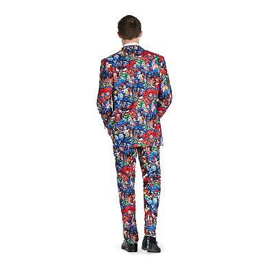 Men's OppoSuits Slim-Fit Novelty Suit & Tie Set