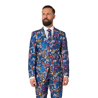 Men's OppoSuits Slim-Fit Novelty Suit & Tie Set