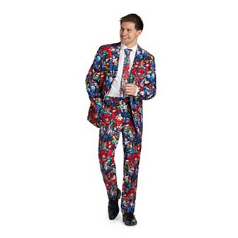 Men's OppoSuits Slim-Fit Novelty Suit & Tie Set