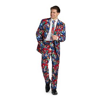 Men's OppoSuits Slim-Fit Novelty Suit & Tie Set