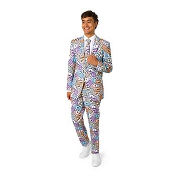 Men's OppoSuits Slim-Fit Novelty Suit & Tie Set